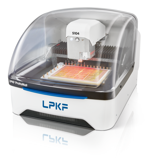 Fresatrice LPKF ProtoMat S104 per la prototipazione rapida di PCB